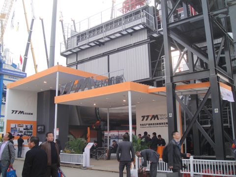 再生科技   铁拓机械沥青再生设备亮相2012上海宝马展